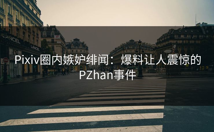 Pixiv圈内嫉妒绯闻：爆料让人震惊的PZhan事件